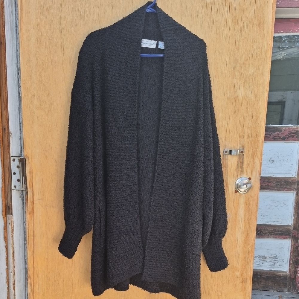 Prestige Globle Cozy Black Women's Cardigan Large